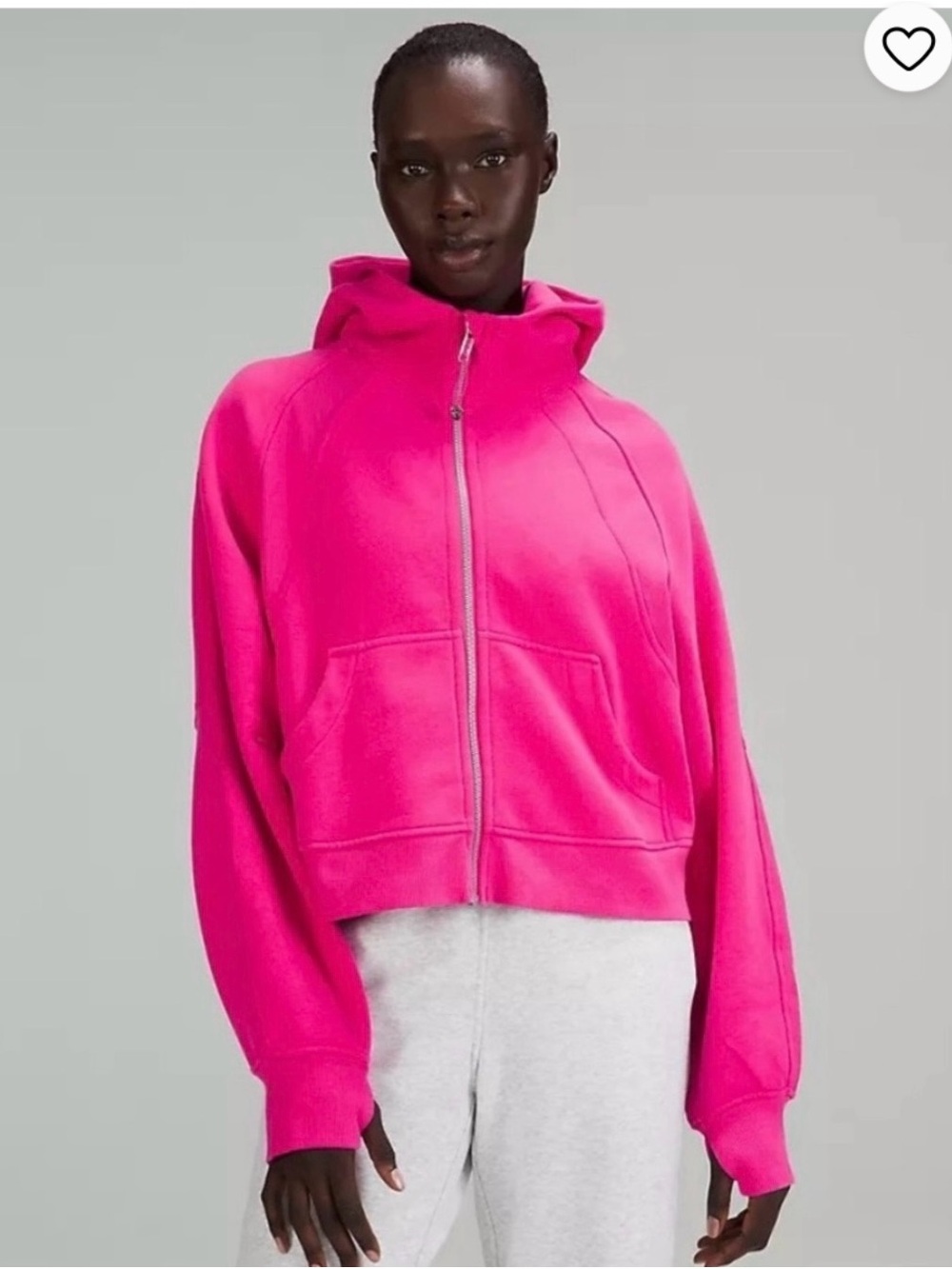 lululemon Scuba Oversized Full-Zip Hoodie Sonic Pink